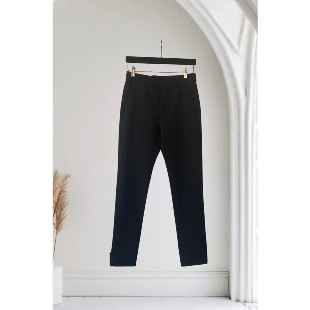Plaid & Plain Men's Black Dress Pants 28W x 30H